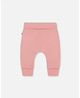 Deux par Baby Girls Cotton Evolutive Pant Soft Pink