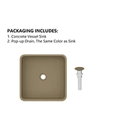 Casainc Square Vessel Bathroom Sink