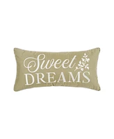 C&F Home Sweet Dreams Botanical Embroidered Throw Pillow