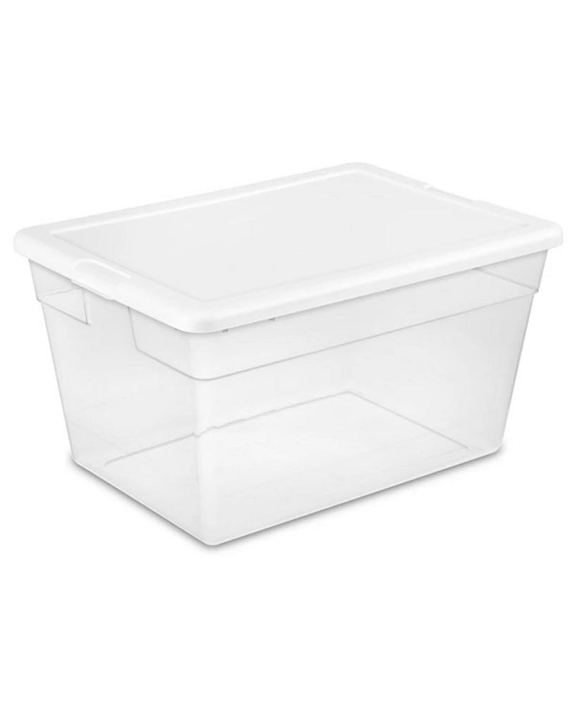 Sterilite 56 Quart Clear Plastic Storage Container Box and Latching Lid