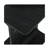 Jofran Enzo Luxury Genuine Solid Marble Icon End Table