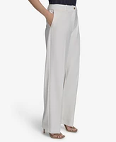 Halston Women's Straight-Leg Mid-Rise Ankle Pants