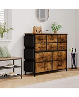 gaomon 10 Drawer Dresser, Dresser for Bedroom with 10 Large Fabric Storage Drawers