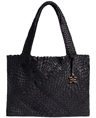 Sam Edelman Priya Extra-Large Woven Leather Tote