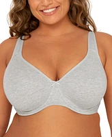 Fit for Me by Fruit of the Loom Women's 2-Pack Beyond Soft Cotton Unlined Underwire Bra