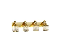 gaomon Modern Crystal Bathroom Vanity Lights Gold Bathroom Light Fixtures Crystal Vanity Shower Lights Over Mirror