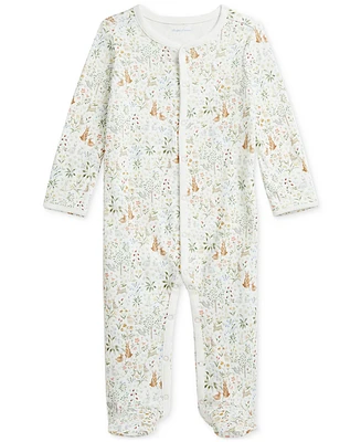 Polo Ralph Lauren x Riley Sheehey Baby Cotton Interlock Footed Coverall