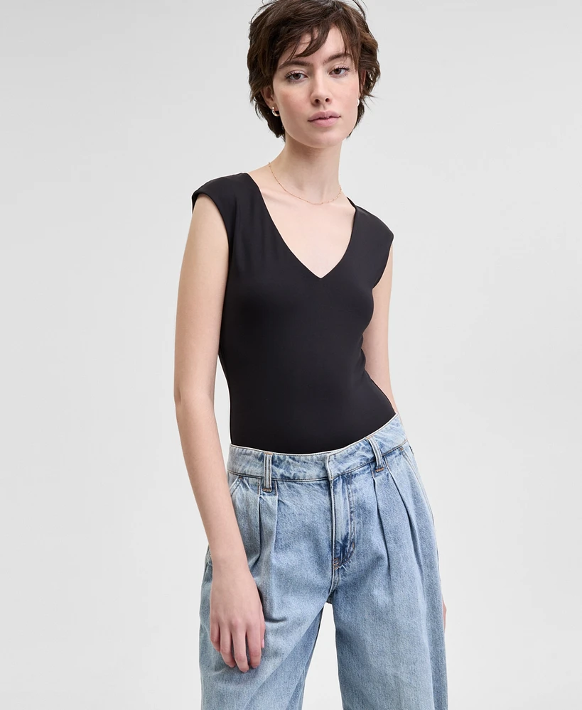 And Now This Women's Sleeveless V-Neck Bodysuit, Exclusively at Macy's