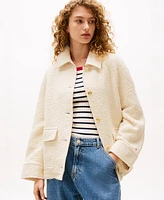 Tommy Hilfiger x Sofia Richie Grainge Women's Button-Down Patch-Pocket Jacket