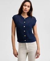 And Now This Women's Open-Knit Button-Front Cardigan Sweater, Exclusively at Macy's