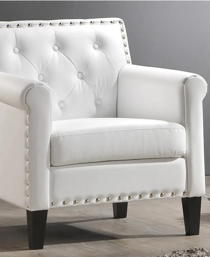 Antonia Faux Leather Accent Chair