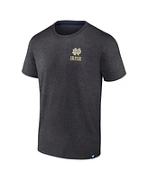 Fanatics Men's Heather Charcoal Notre Dame Fighting Irish Iconic T-Shirt