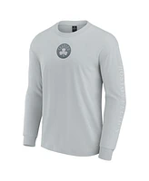 Fanatics Men's Gray Boston Celtics Elements Strive Long Sleeve T-Shirt