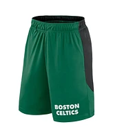 Logo Athletic Men's Kelly Green/Black Boston Celtics Launch Performance Shorts