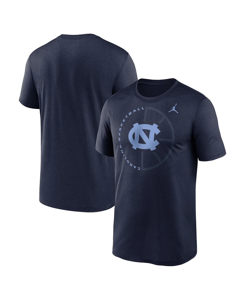 Jordan Men's Navy North Carolina Tar Heels Legend Basketball Icon Performance T-Shirt