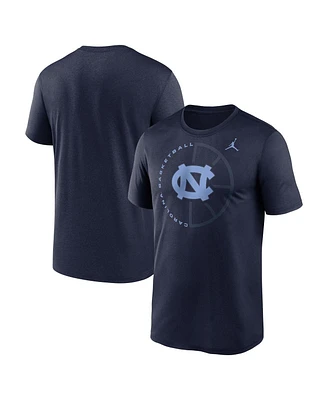 Jordan Men's Navy North Carolina Tar Heels Legend Basketball Icon Performance T-Shirt