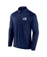Logo Athletic Men's Navy Colorado Avalanche Head-to-Head Raglan Quarter-Zip Top