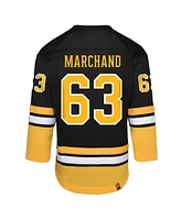 Outerstuff Big Boys and Girls David Pastrnak Black Boston Bruins 100th Anniversary Replica Player Jersey