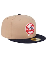 New Era Men's Khaki York Yankees 59FIFTY Fitted Hat