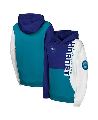 Outerstuff Big Boys and Girls Purple Charlotte Hornets Splash Pullover Hoodie