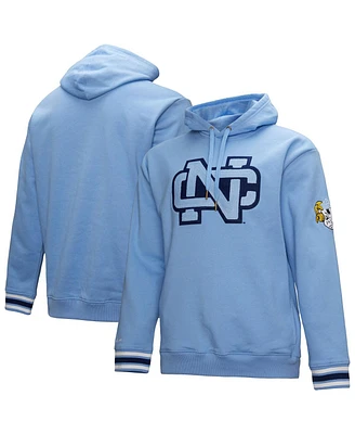 Mitchell & Ness Men's Carolina Blue North Carolina Tar Heels Chain stich Fleece Pullover Hoodie