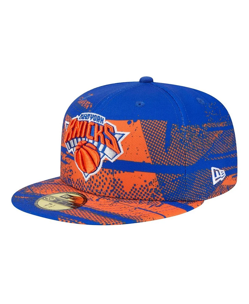 New Era Men's Blue York Knicks Tip-Off 59FIFTY Fitted Hat