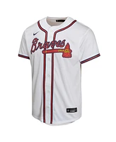 Nike Big Boys and Girls White Atlanta Braves Home Game Jersey