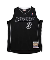 Mitchell & Ness Men's Dwyane Wade Black Miami Heat 2011/12 Hardwood Classics Authentic Jersey