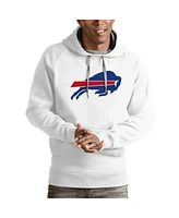 Antigua Men's White Buffalo Bills Victory Pullover Hoodie