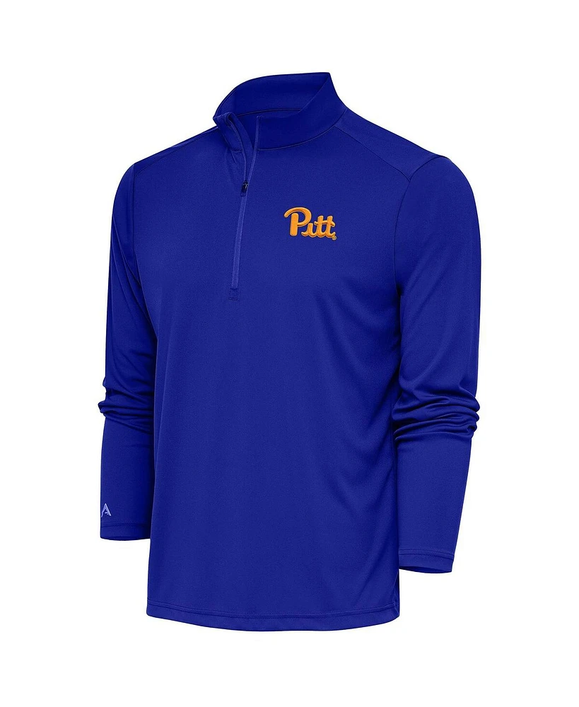 Antigua Men's Royal Pitt Panthers Tribute Quarter-Zip Top
