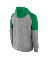 Nike Men's Heather Gray Oregon Ducks Fitness Raglan Performance Full-Zip Hoodie