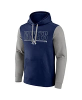 Fanatics Men's Navy New York Yankees Outline Fleece Pullover Hoodie