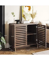 gaomon Buffet Cabinet with Storage, Modern Farmhouse Sideboard Buffet Cabinet