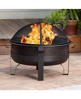 Slickblue Heavy Duty Fire Pit for Durable Outdoor Heating and Ambiance