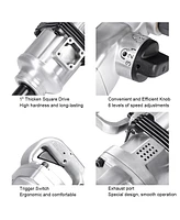 Mecale Heavy Duty 1" Air Impact Wrench Gun with Case