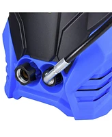 Mecale 3000PSI Electric Pressure Washer, Portable High Power Washer w/ 5 Nozzles, Hose Reel, Soap Bottle, 2 Gpm 2000W (Blue)