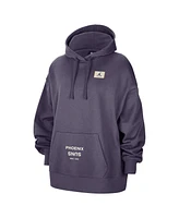 Jordan Women's Purple Phoenix Suns Courtside Statement Edition Oversized Pullover Hoodie