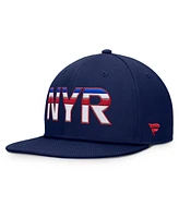 Fanatics Men's Navy New York Rangers Authentic Pro Rink Snapback Hat