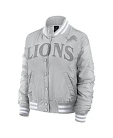 Fanatics Women's Gray Detroit Lions Elements Wave Full-Snap Jacket