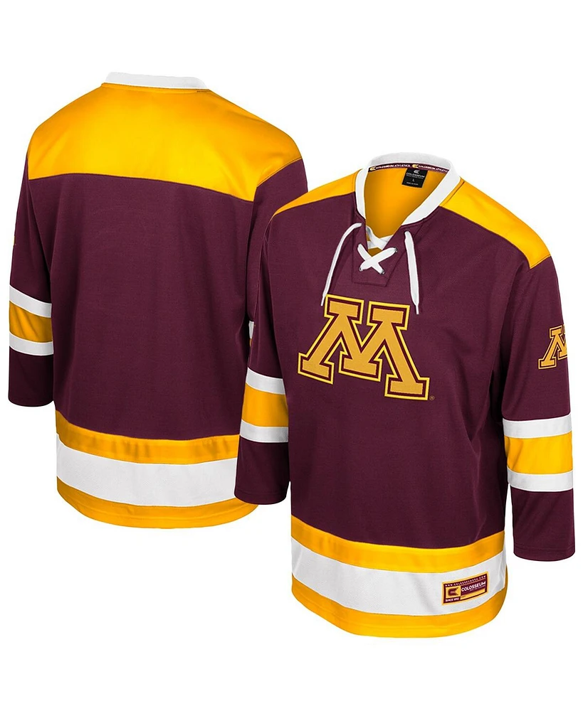 Colosseum Men's Maroon Minnesota Golden Gophers Athletic Machine Fashion Hockey Jersey