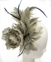 August Hats Sweet Floral Feather Fascinator