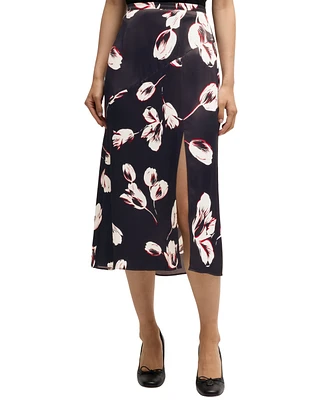 Boss by Hugo Women's Tulip Print Satin Maxi Skirt