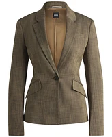 Boss by Hugo Women's Melange Slim-Fit Blazer