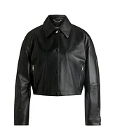 Boss by Hugo Women's Cropped Leather Jacket