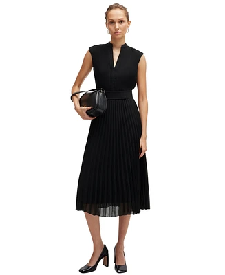 Boss by Hugo Boss Women's Plisse-Crepe Dress
