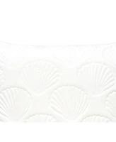 Shells White Velvet Pillow