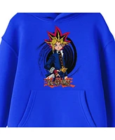 Yu-Gi-Oh! Boys Yugi-Gi-Oh Yugi & Logo Long Sleeve Blue Youth Sweatshirt-xl