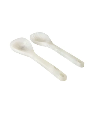 Godinger Lucente Resin Matte Salad Server Set
