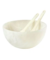 Godinger Lucente Resin Matte Salad Server Set