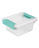 Sterilite Mini Clip Box, Stackable Small Storage Bin with Latching Lid, 6 Pack